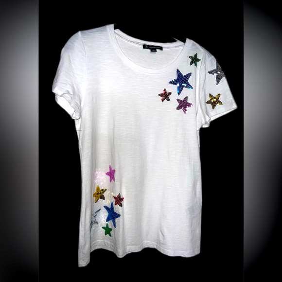 ⭐️ INC Sequin Stars Tee - Picture 1 of 8